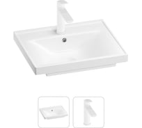 Раковина для ванной Wellsee FreeDomв наборе 2 в 1 201000810