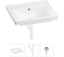 Раковина для ванной Wellsee FreeDomв наборе 3 в 1 201001430