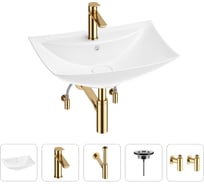 Раковина для ванной Wellsee Ceruleanв наборе 5 в 1 201004708