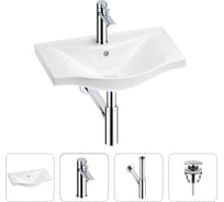 Раковина для ванной Wellsee Bisouв наборе 4 в 1 201003436