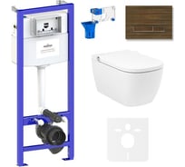 Инсталляция с умным подвесным унитазом Lavinia Boho Smart V-Clean в комплекте 7 в 1 87561129