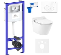 Инсталляция с умным подвесным унитазом Lavinia Boho Smart V-Clean в комплекте 7 в 1 87561179