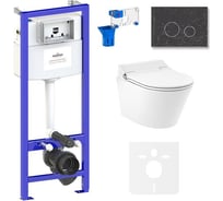 Инсталляция с умным подвесным унитазом Lavinia Boho Smart V-Clean в комплекте 7 в 1 87561201