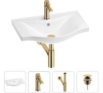 Раковина для ванной Wellsee Bisouв наборе 4 в 1 201003538