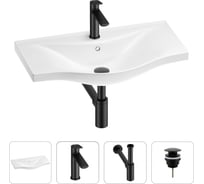 Раковина для ванной Wellsee Bisouв наборе 4 в 1 201003652