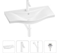 Раковина для ванной Wellsee Bisouв наборе 4 в 1 201003660