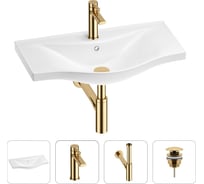 Раковина для ванной Wellsee Bisouв наборе 4 в 1 201003638