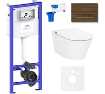 Инсталляция с умным подвесным унитазом Lavinia Boho Smart V-Clean в комплекте 7 в 1 87561158