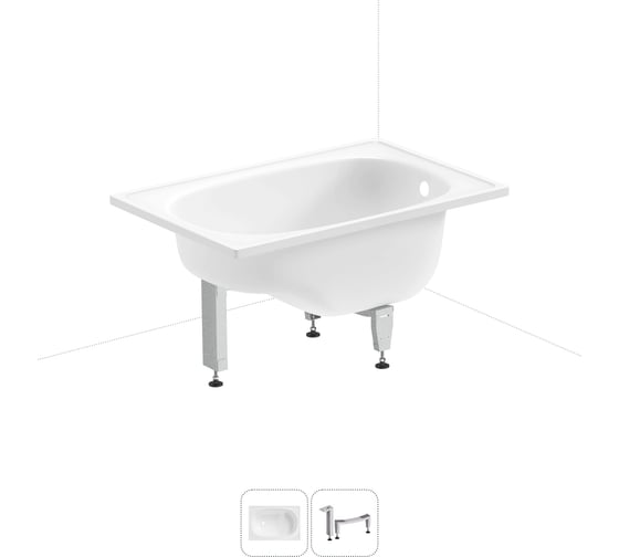 Ванна стальная Sanitana BLB 105х70Europa Mini S30001557000000N (B05E22001N) S30001557000000N_B05E22001N