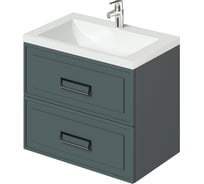 Подвесная тумба с раковиной ИТАНА pino 75 744x474x640 Авокадо 4657792957713