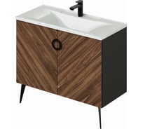 Напольная тумба с раковиной ИТАНА palladio 100 987x438x850 Дуб Бурбон 4657792957478