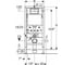 Монтажный элемент Geberit 458.103.00.1 Duofix для подвесного унитаза 00000051921 00065741 3