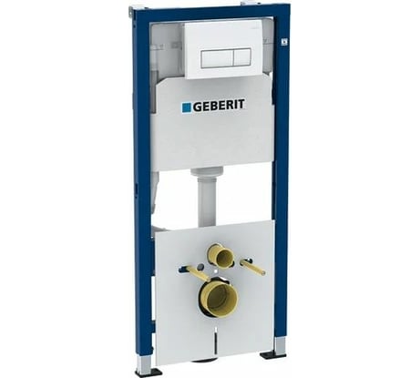 Монтажный комплект GEBERIT 458.128.21.1 Duofix для подвесного унитаза, 112 см, со смывным бачком скрытого монтажа Delta 12 см, смывная клавиша Delta51 хром 00000068585