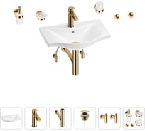 Раковина для ванной Wellsee Bisouв наборе 9 в 1 201007173