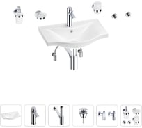Раковина для ванной Wellsee Bisouв наборе 9 в 1 201007156