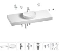 Комплект мебели для ванной комнаты с раковиной Wellsee Genuine Tree 201016751