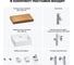 Комплект мебели для ванной комнаты Wellsee Genuine Tree с раковиной 201018291 8