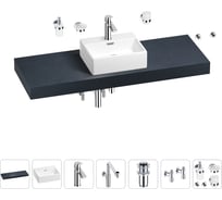 Комплект мебели для ванной комнаты Wellsee Genuine Tree с раковиной 201018461