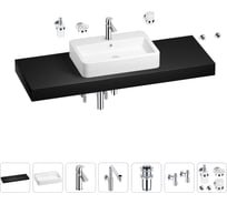 Комплект мебели для ванной комнаты Wellsee Genuine Tree с раковиной 201018261