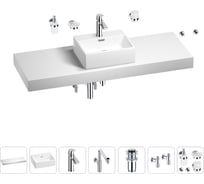 Комплект мебели для ванной комнаты Wellsee Genuine Tree с раковиной 201018491