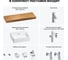 Комплект мебели для ванной комнаты с раковиной Wellsee Genuine Tree 201018711 8