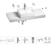 Комплект мебели для ванной комнаты Wellsee Genuine Tree с раковиной 201018671