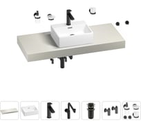 Комплект мебели для ванной комнаты с раковиной Wellsee Genuine Tree 201018392