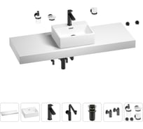 Комплект мебели для ванной комнаты Wellsee Genuine Tree с раковиной 201018492