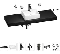 Комплект мебели для ванной комнаты Wellsee Genuine Tree с раковиной 201018502