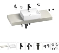 Комплект мебели для ванной комнаты с раковиной Wellsee Genuine Tree 201018632