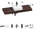 Комплект мебели для ванной комнаты с раковиной Wellsee Genuine Tree 201018482 1