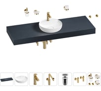 Комплект мебели для ванной комнаты с раковиной Wellsee Genuine Tree 201016783