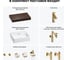 Комплект мебели для ванной комнаты с раковиной Wellsee Genuine Tree 201018543 8
