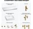 Комплект мебели для ванной комнаты Wellsee Genuine Tree с раковиной 201018673 8