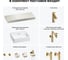 Комплект мебели для ванной комнаты с раковиной Wellsee Genuine Tree 201018633 8