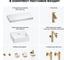 Комплект мебели для ванной комнаты с раковиной Wellsee Genuine Tree 201018373 8