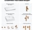 Комплект мебели для ванной комнаты Wellsee Genuine Tree с раковиной 201018314 8