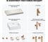 Комплект мебели для ванной комнаты Wellsee Genuine Tree с раковиной 201018334 8