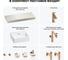 Комплект мебели для ванной комнаты с раковиной Wellsee Genuine Tree 201018394 8