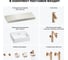 Комплект мебели для ванной комнаты с раковиной Wellsee Genuine Tree 201018634 8