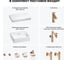 Комплект мебели для ванной комнаты Wellsee Genuine Tree с раковиной 201018554 8