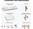 Комплект мебели для ванной комнаты с раковиной Wellsee Genuine Tree 201018694 8