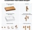 Комплект мебели для ванной комнаты Wellsee Genuine Tree с раковиной 201018534 8