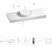 Комплект мебели для ванной комнаты с раковиной Wellsee Genuine Tree 201016755