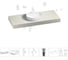 Комплект мебели для ванной комнаты с раковиной Wellsee Genuine Tree 201016715 1