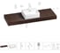 Комплект мебели для ванной комнаты с раковиной Wellsee Genuine Tree 201018485 1
