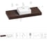 Комплект мебели для ванной комнаты с раковиной Wellsee Genuine Tree 201018425 1