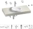 Комплект мебели для ванной комнаты с раковиной Wellsee Genuine Tree 201015751 1