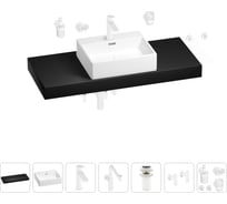 Комплект мебели для ванной комнаты Wellsee Genuine Tree с раковиной 201018685