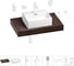 Комплект мебели для ванной комнаты с раковиной Wellsee Genuine Tree 201018305 1